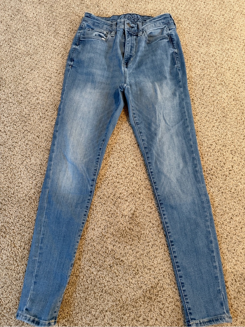 Arizona Jean Company Light Blue Denim Skinny Jeggings Jeans size 7